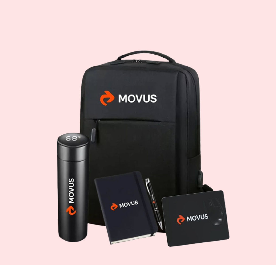 Black branded bags
